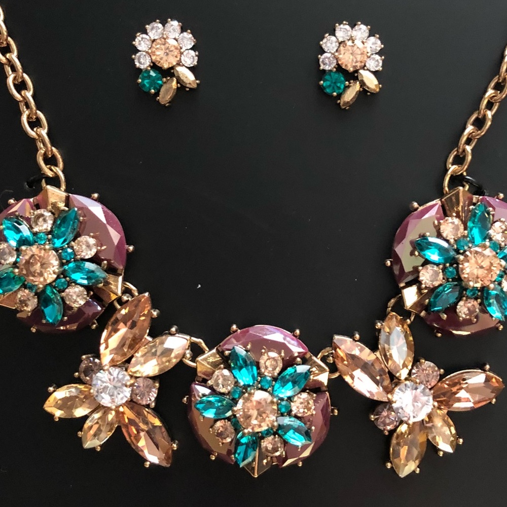 Jewled Necklace and Earring set